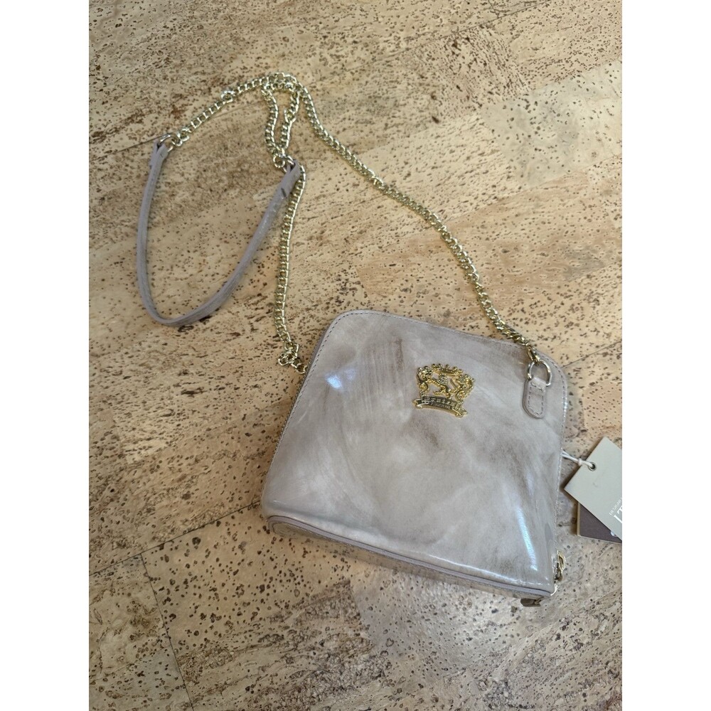Pratesi Firenze Light Taupe 467 Crossbody Leather Chain Handbag